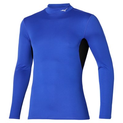 Manga Larga Mizuno Midweight High Neck Hombre - Azules - Chile M491KJUBHR